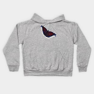 Mourning Cloak Butterfly Watercolor Style Kids Hoodie